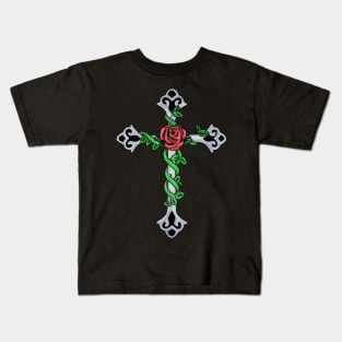 Cross Rose Kids T-Shirt